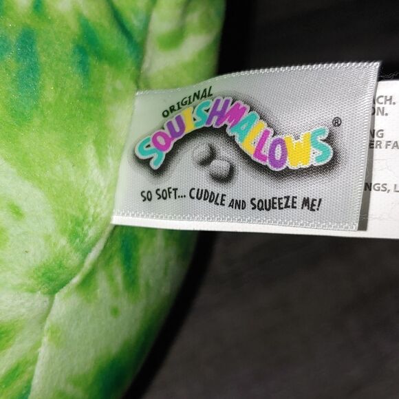 Squishmallows Rocio triceratops green tie dye Official Kellytoy  8" Soft Plush - Picture 8 of 8